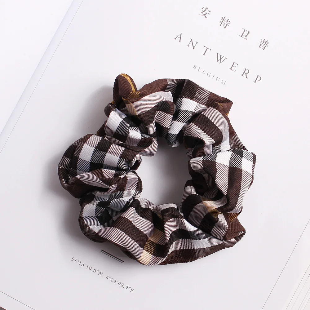 Классический плед Scrunchies стрейч Scrunchie для женщин эластичные ленты для волос головные уборы для девушек хвост держатель мода Хаар Аксессуары