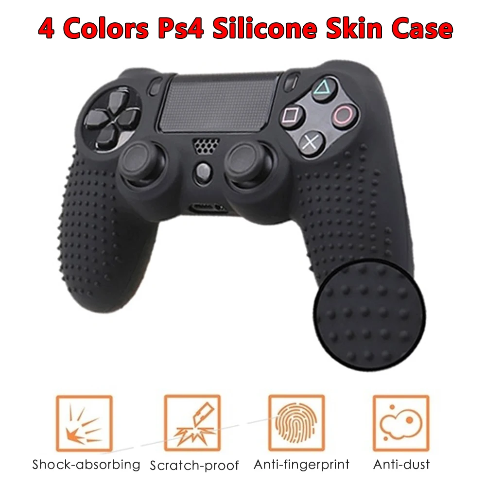Камуфляжный силиконовый чехол для геймпада контроллера с кнопками комплект PS4
