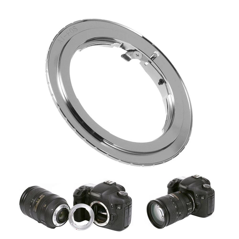 Адаптер для фотообъектива фотоаппарата Nikon AI EOS F Canon EF Camera AF Confirm Ring DSLR Camera|Адаптеры