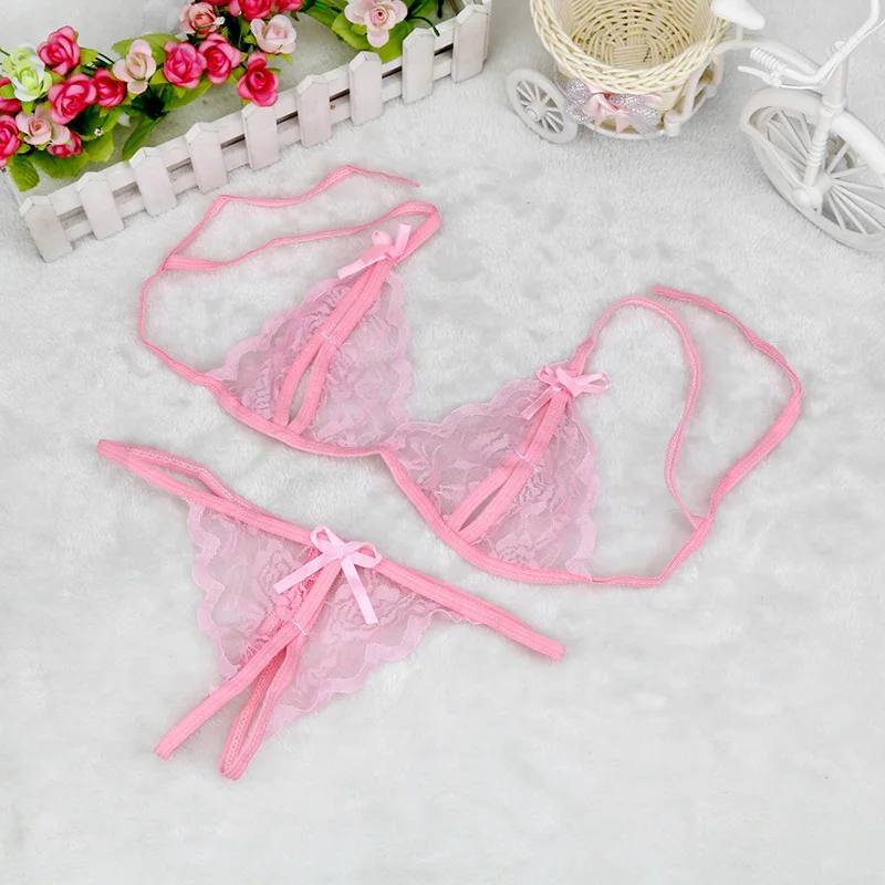 Hot Women Sexy Transparent Bra Lace Lingerie Porno Soutien Gorge Ropa Interior Push Up Set Underwear | Женская одежда