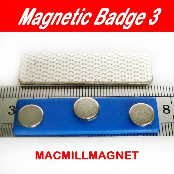 30 шт. постоянный магнитный значок с тремя магнитами длиной 45 мм неодимовый