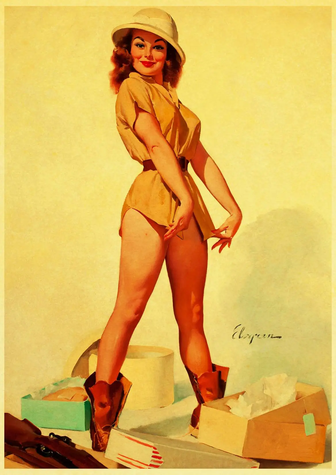 Винтажные постеры Pin up Girl принты настенная живопись высокое качество Декор