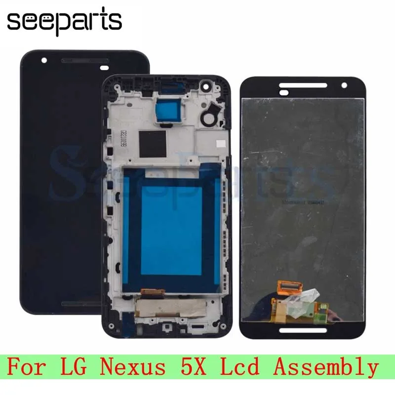ЖК дисплей для 5 2 &quotLG Google Nexus 5X с сенсорным экраном и дигитайзером в сборе LG рамкой