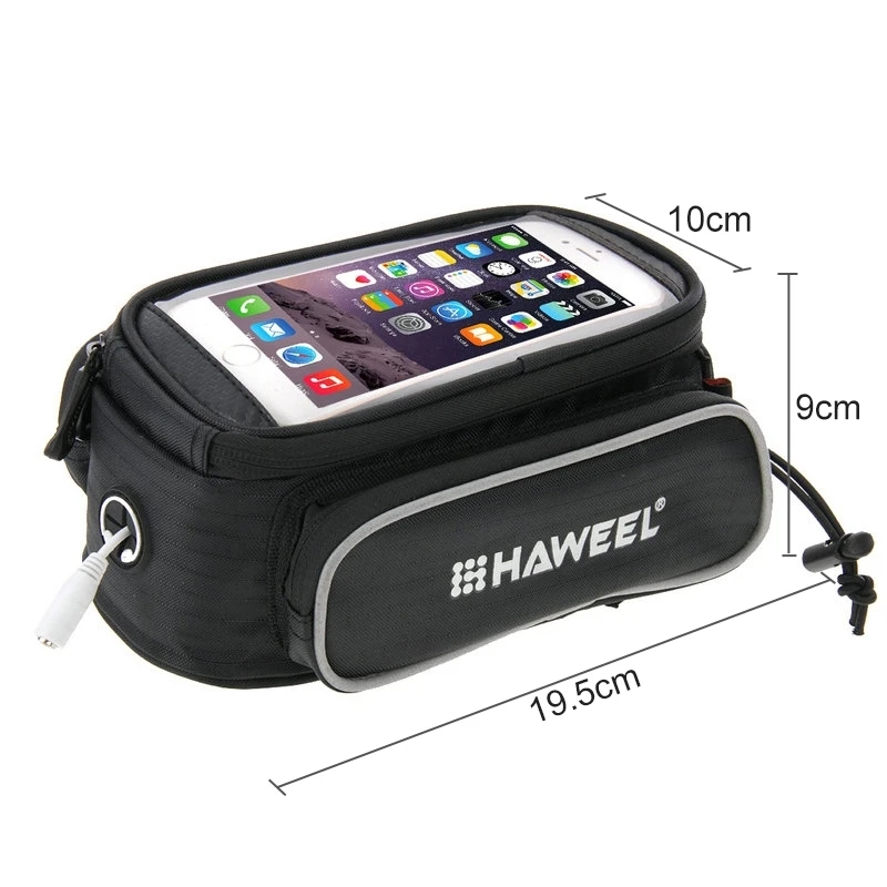 Велосипедная сумка HAWEEL для телефона с двойной рамой и сенсорным экраном iPhone 7 Plus &