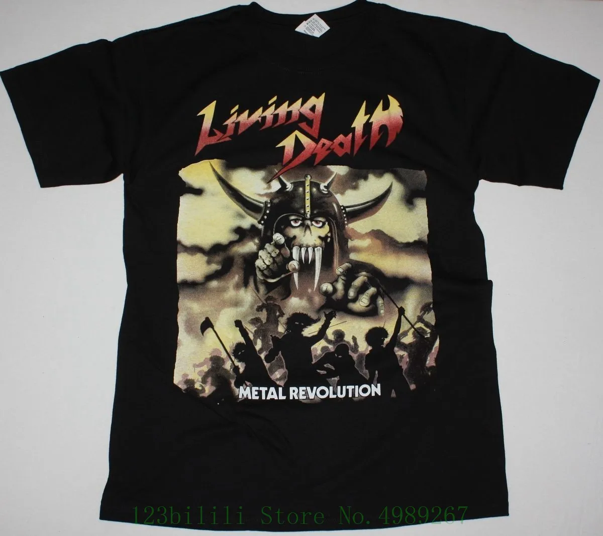 Живая Death Metal Revolution 1985 немецкий Thrash Destruction Новая черная футболка мужская летняя с