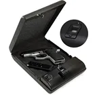 Портативный Сейф для пистолета с распознаванием отпечатков пальцев, сейф для распознавания отпечатков пальцев, сейф для ключей OS100A Strongbox для ценностей, ювелирных изделий, наличных денег