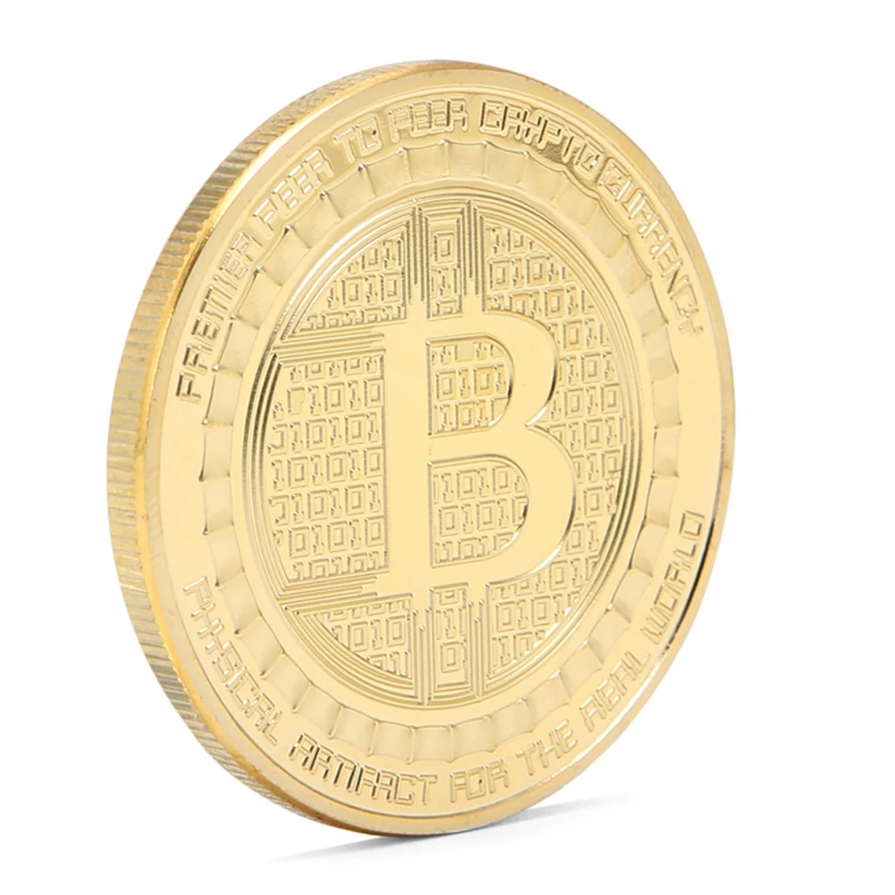 Оптовая продажа Позолоченный монета Биткоин коллекция Сувенир Монета Искусство