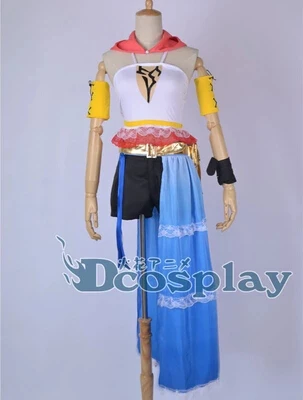 Бесплатная доставка Аниме Final Fantasy XII 12 маскарадный костюм Yuna костюм| |
