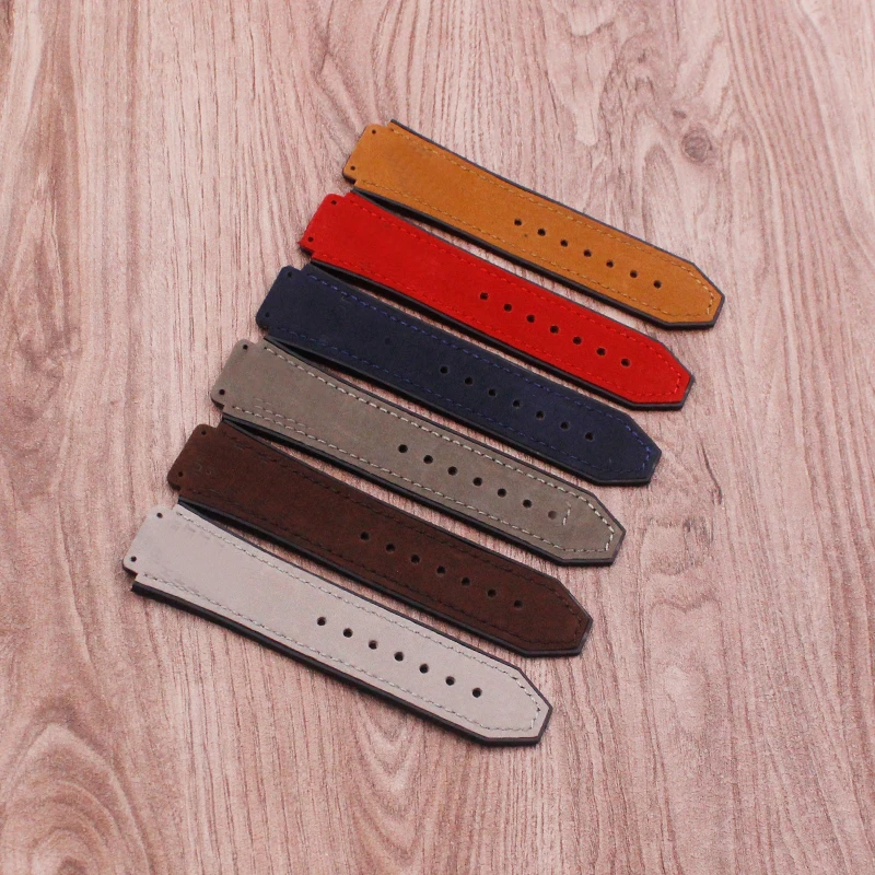 Watch accessories Matte leather watch strap For HUBLOT Hublot Big Bang Silicone strap Men's Women's Watch band