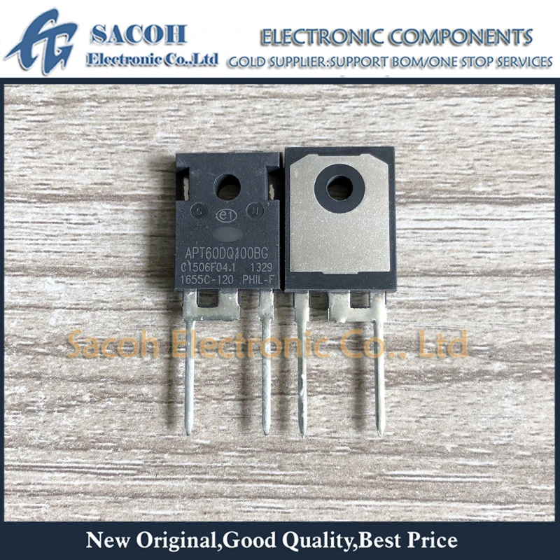 

New Original 10PCS/Lot APT60D100BG APT60D100B APT60DQ100BG TO-247 60A 1000V Ultrafast Recovery Epitaxial Diode