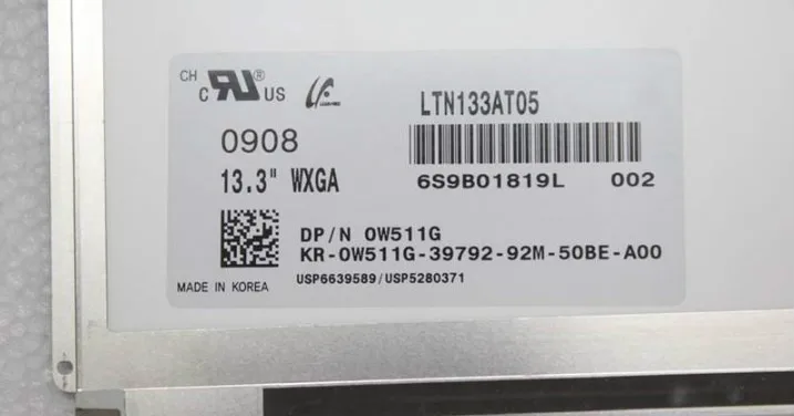 LTD133EWZX LTN133AT05 ЖК-экран светодиодный дисплей 1280*800 WXGA LVDS ДЛЯ SONY VGN-SR SR16 SR45 SR55 |
