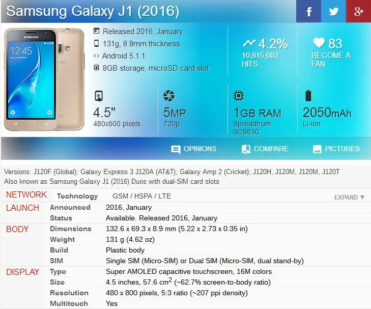 100% протестированный J120 ЖК-экран для Samsung Galaxy J1 2016 J120F J120H J120M ЖК-дисплей сенсорный