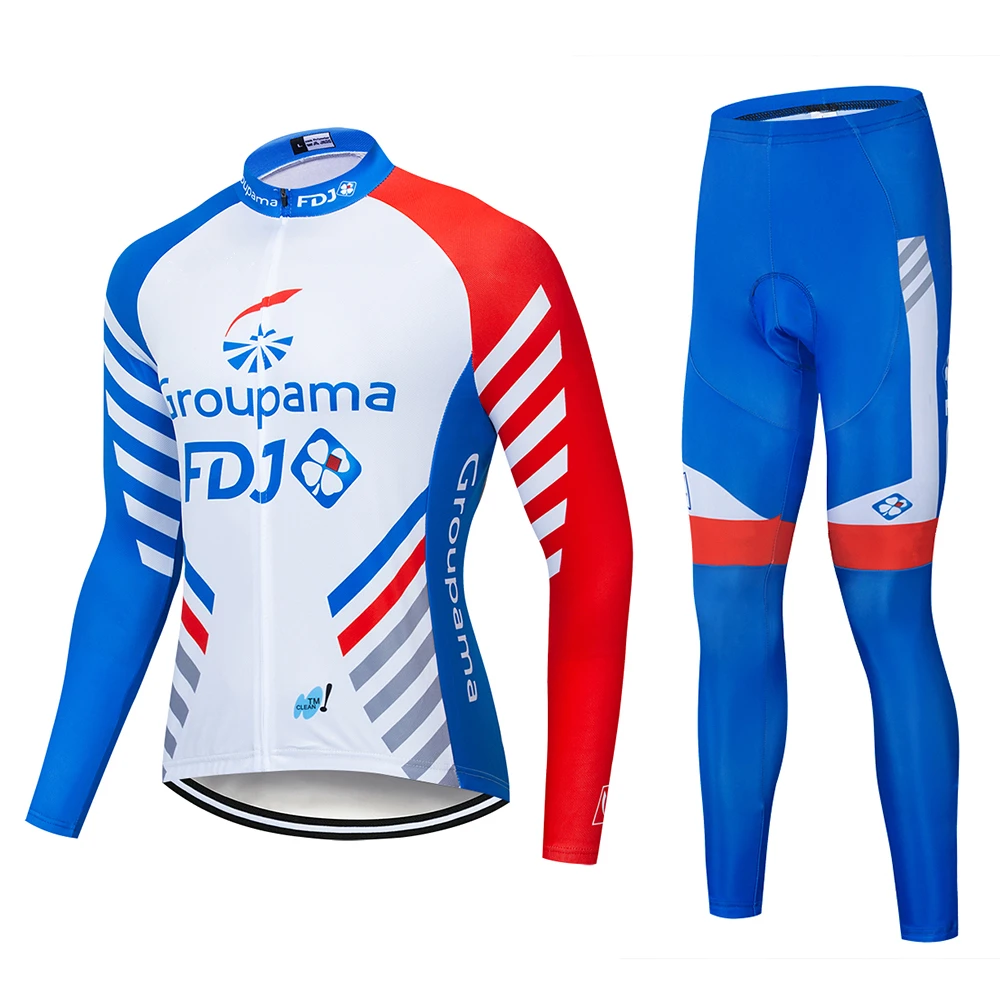 Новинка 2019 FDJ высококачественный костюм Джерси для езды на велосипеде одежда