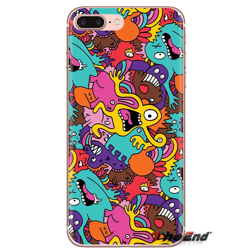 Прозрачный чехол из ТПУ для Samsung Galaxy S3 S4 S5 Mini S6 S7 Edge S8 S9 S10 Plus Note 3 4 5 8 9 в стиле панк