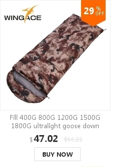 WINGACE, портативный спальный мешок для мам, 600 г, гусиный пух, ультралегкий, для кемпинга, на открытом воздухе, аксессуары для туризма, спальный мешок, туристический