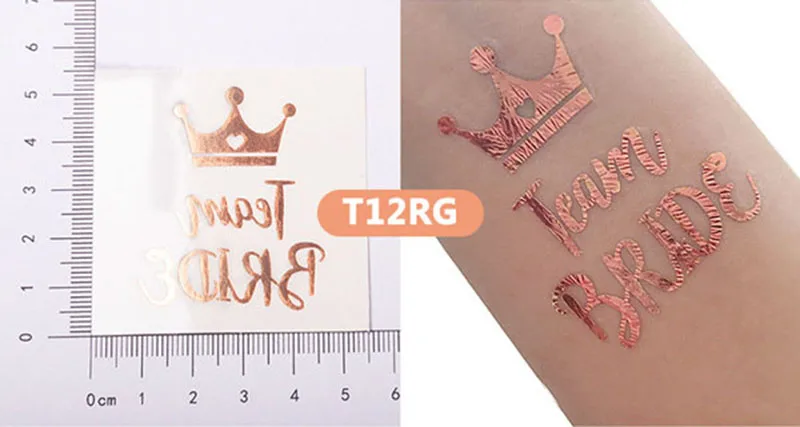 5 шт. розовое золото команда надпись «Bride Tribe» Временная тату-наклейка для Веселая незамужняя женщина девичник вечерние свадебные декоративные аксессуары для душа невесты