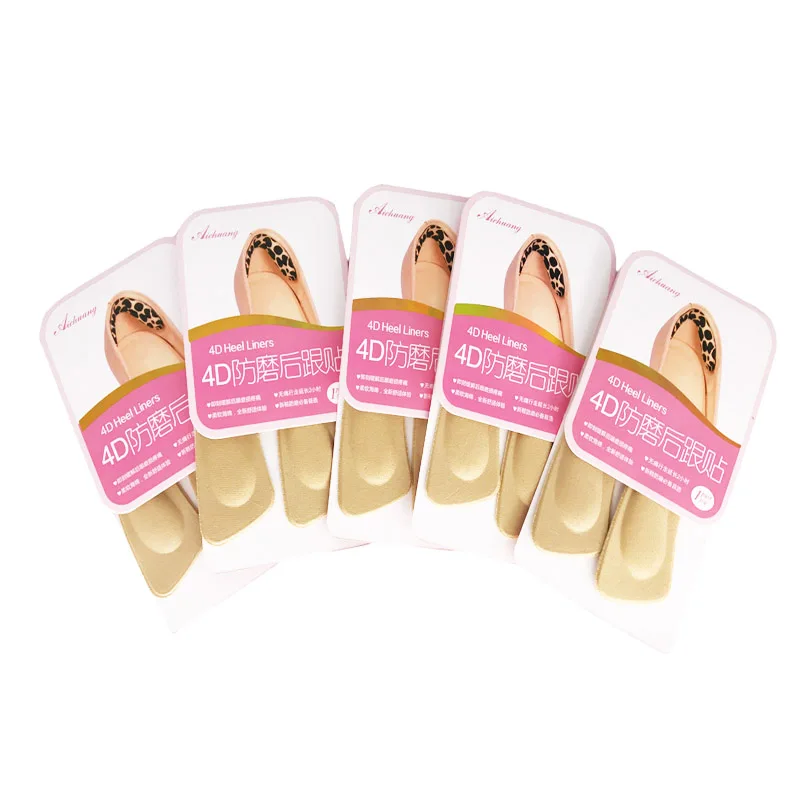 

10 Pairs Fabric Faced Foot Care Feet Insoles Invisible Cushion Silicone Gel Heel Liner Shoe Pads Wholesale