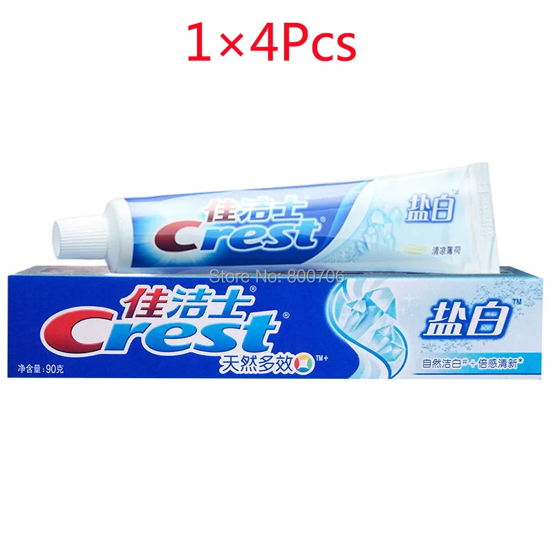 Натуральная многофункциональная отбеливающая зубная паста Crest с прохладной