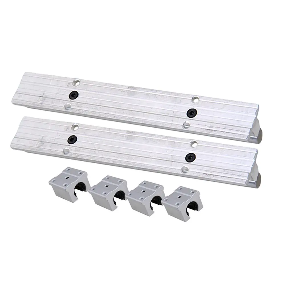 Серебряный Открытый роликовый подшипник скольжения блок и L200mm SBR12 линейный