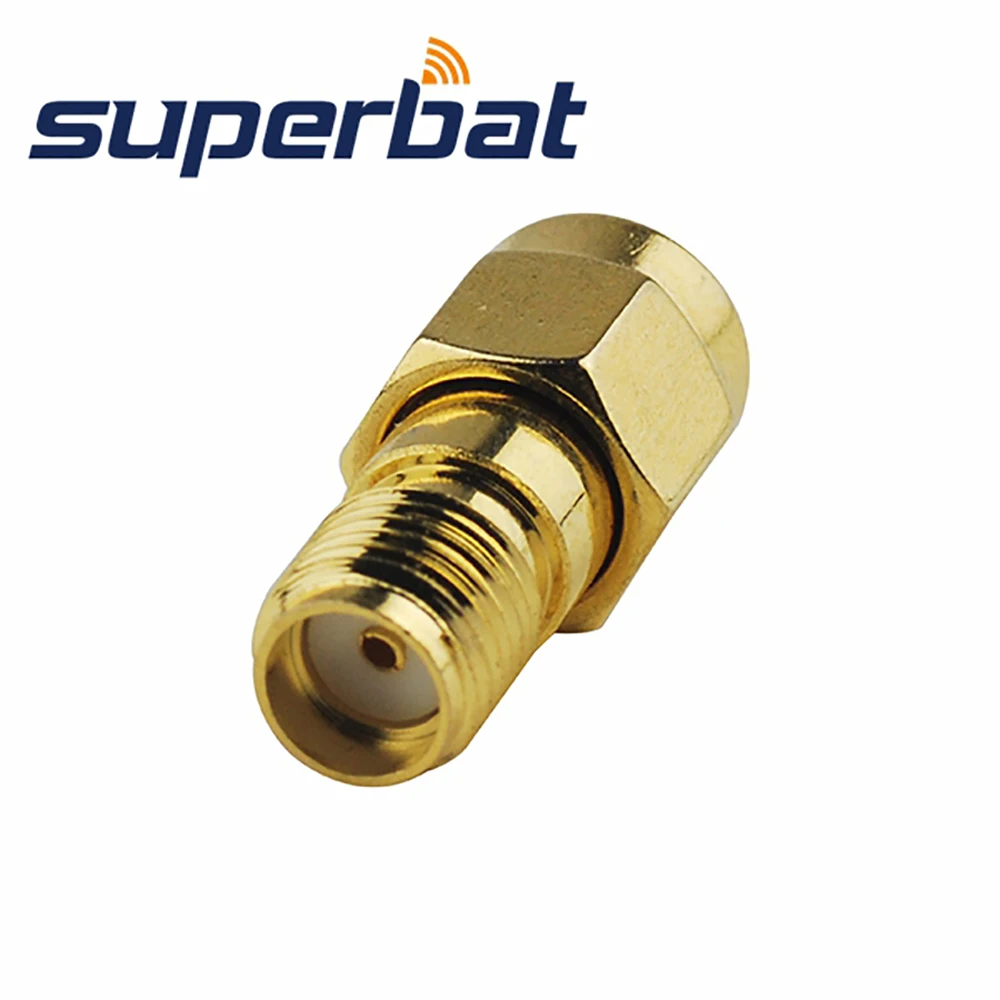 Superbat SMA-MCX Adapter SMA Jack to MCX Female Goldplated Straight RF Coaxial Connector