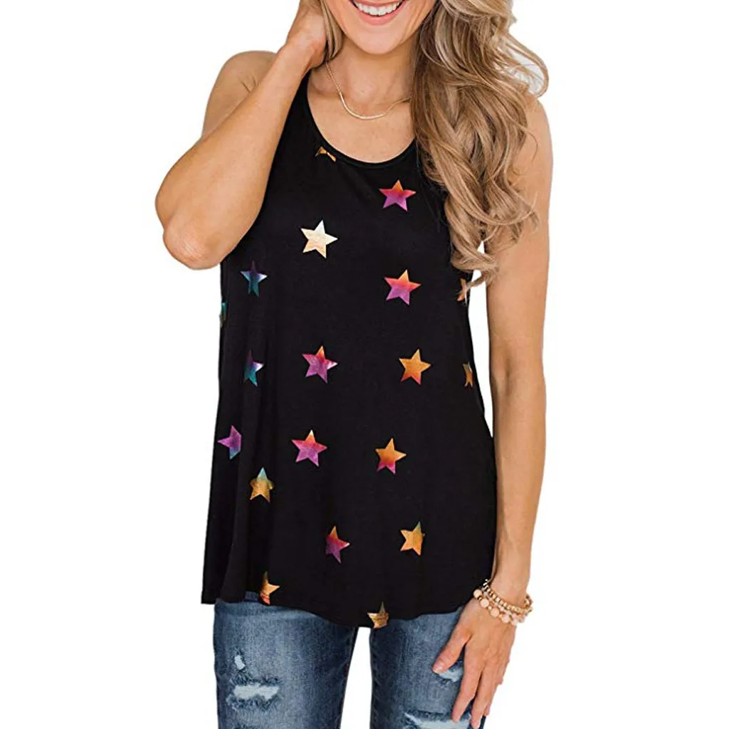 Новинка 2019 женские футболки повседневные Модные летние топы без рукавов с