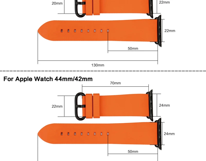 Аксессуары для часов MAIKES силиконовый ремешок для Apple Watch 44 мм 40 мм фторуглеродная Резина iWatch 4 3 2 1 Apple Watch 42 мм 38 мм