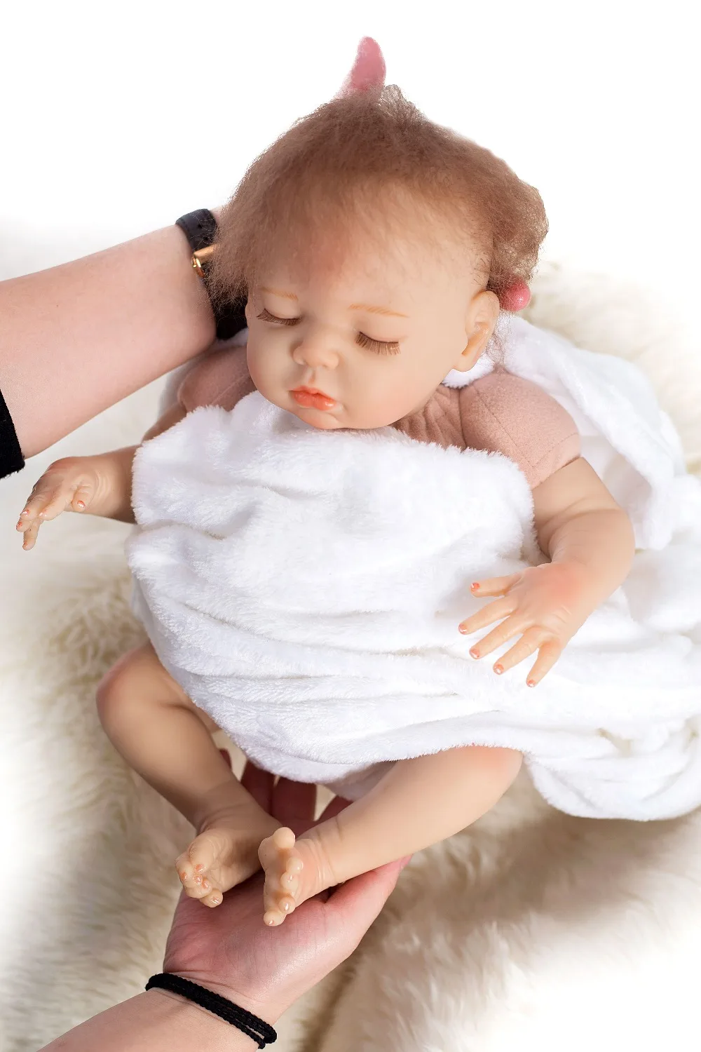 Детские куклы Reborn 18 &quot45 см силиконовые reborn Поддельные мальчиков Bebe живой bonecas