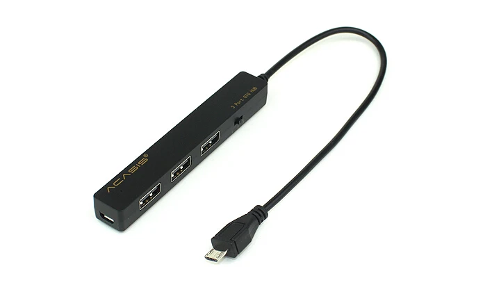 Acasis H027 10070TW мобильный планшетный ПК зарядный кабель OTG 3 порта для одновременной