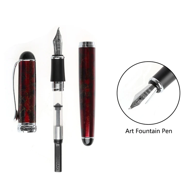 JINHAO X 750 художественная авторучка выдвижной колпачок Изогнутый наконечник для