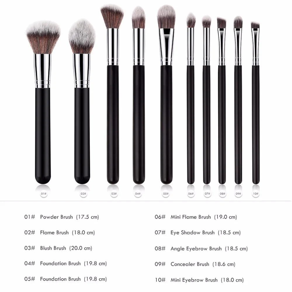 

10PCS brushes for makeup pinceaux maquillage Cosmetic Eyebrow Eyeshadow brochas maquillaje Brush Makeup Brush Sets beauty Tools