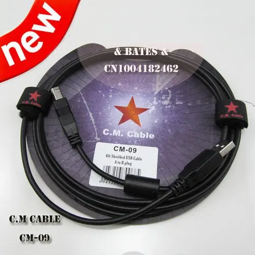 Аудио кабель 6ft 1 8 м Shieleded USB к B штекер CM 09|cable usb|cable usb usbcable a |
