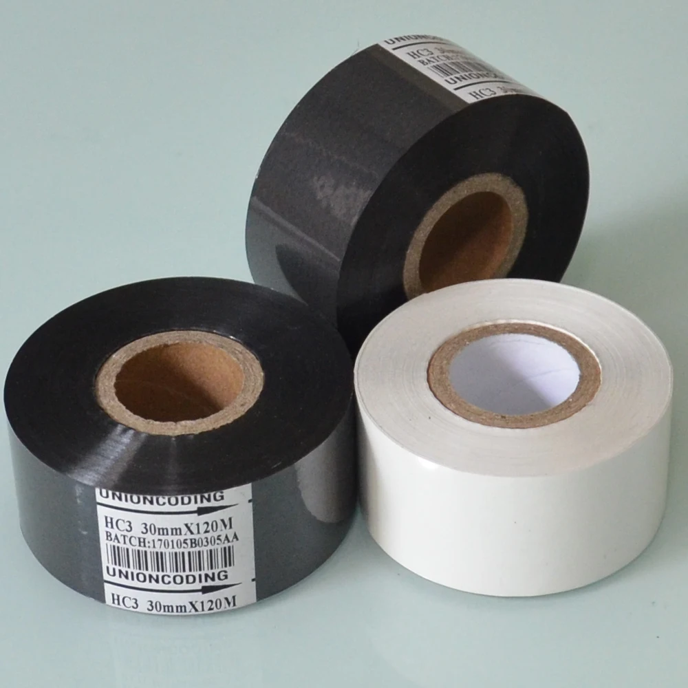

Black Width 35mm length 100m batch code stamp for packing bags