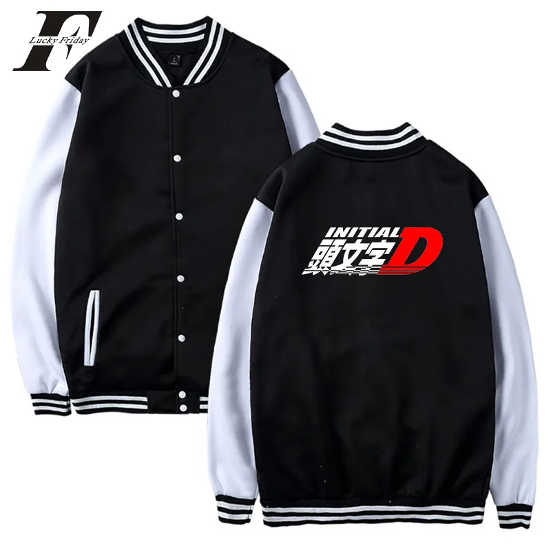 Модная бейсбольная куртка LUCKYFRIDAYF INITIAL D с принтом для мужчин и женщин спортивные
