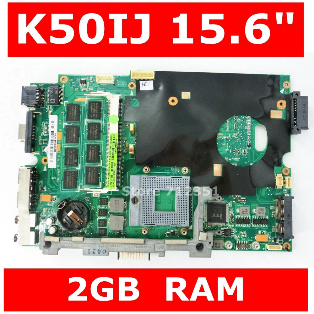 Материнская плата K50IJ 2 Гб встроенной памяти для ASUS K40IJ X5DIJ K40I K50I материнская