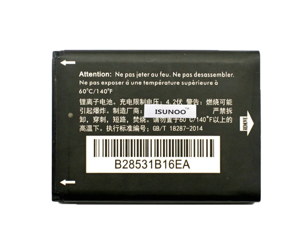 ISUNOO 5 шт./лот батарея CAB22B0000C1 CAB22D0000C1 CAB3010010C1 для ALCATEL One Touch 2012D 2010D 2010X 356 665 OT-2010 |