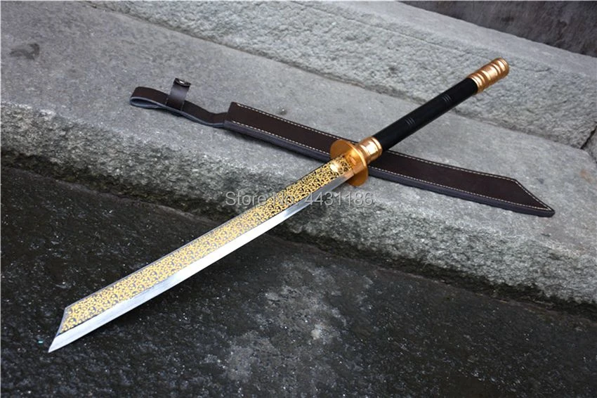 Стальной боевой нож с ручкой китайский ушу Broadsword меч кунгфу Дао высокого клинок