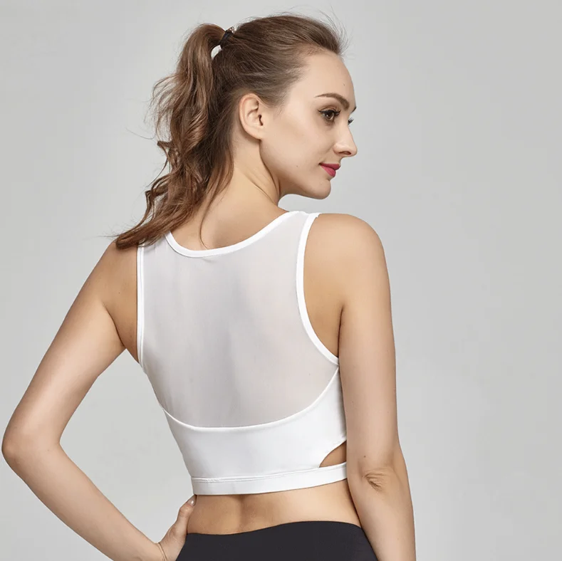 Новинка женский бюстгальтер для фитнеса сетчатый с вышивкой анти пот дышащий