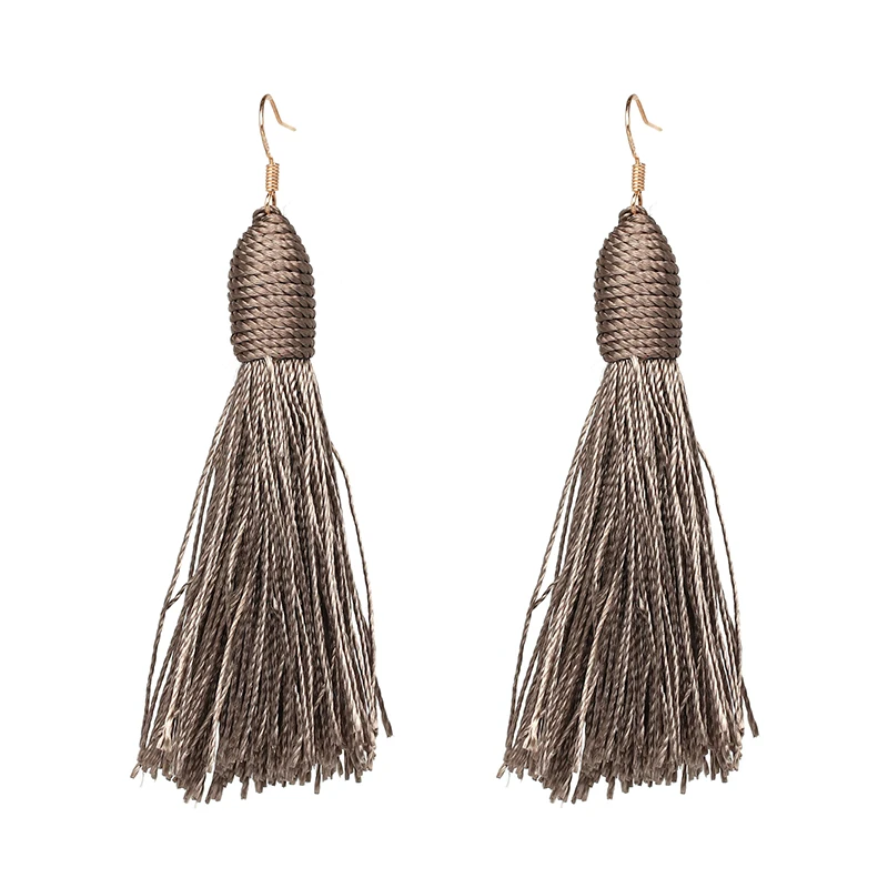 Юран Мода прекрасный розовый Кисточки из бахромы Серьги Женские туфли 5 Цветов