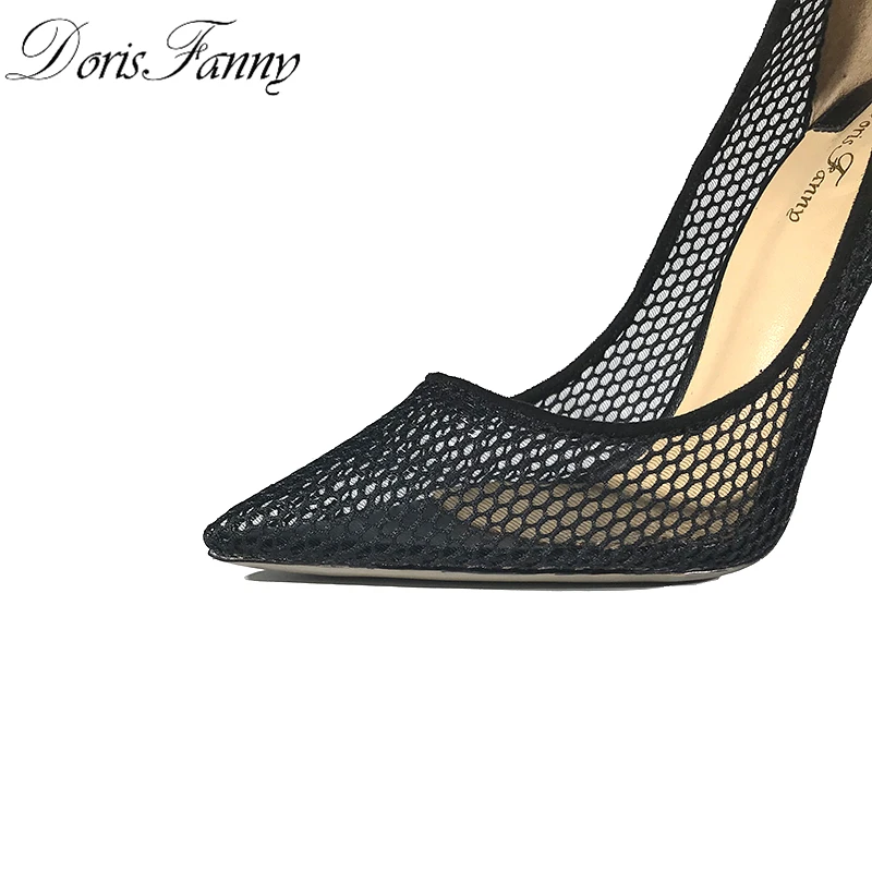DorisFanny/Новое поступление 2018 года женские туфли лодочки Летние черные свадебные на