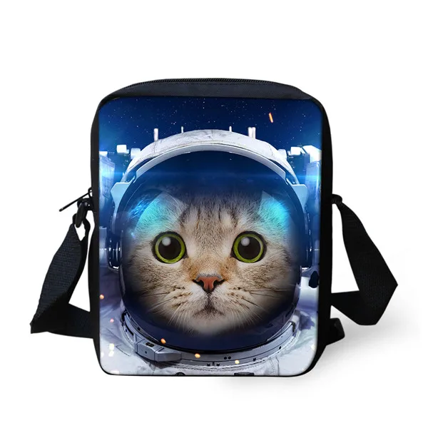 Повседневные сумки-мессенджеры для девочек и мальчиков с принтом космическая