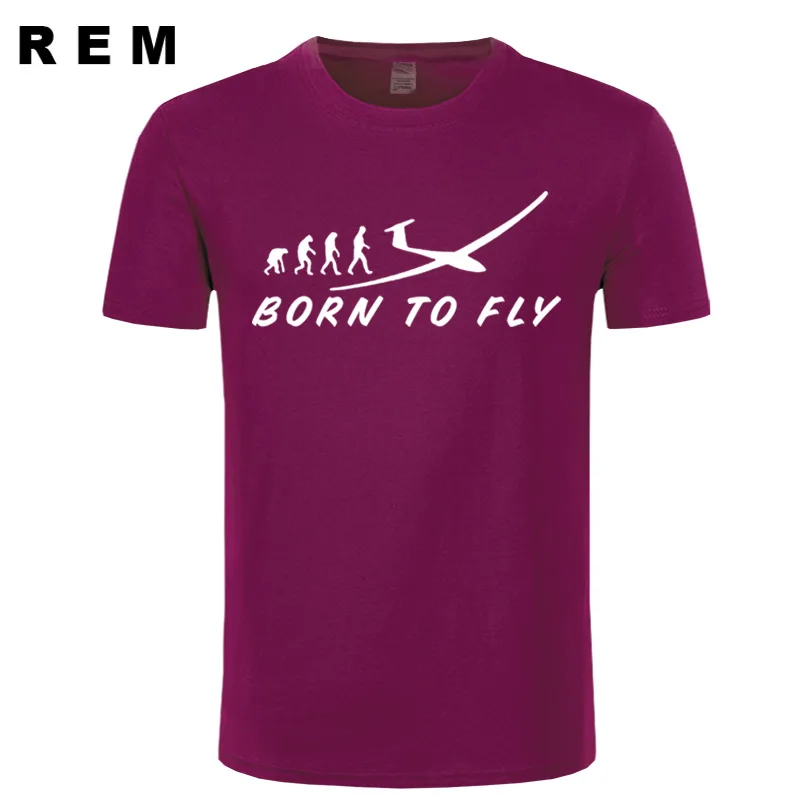 6 REM, летняя мужская футболка, эволюция, BORN TO FLY, самолет, пилот, дизайн, человек, хлопок, 3d, футболка, хит, одежда, топы - Цвет: 6