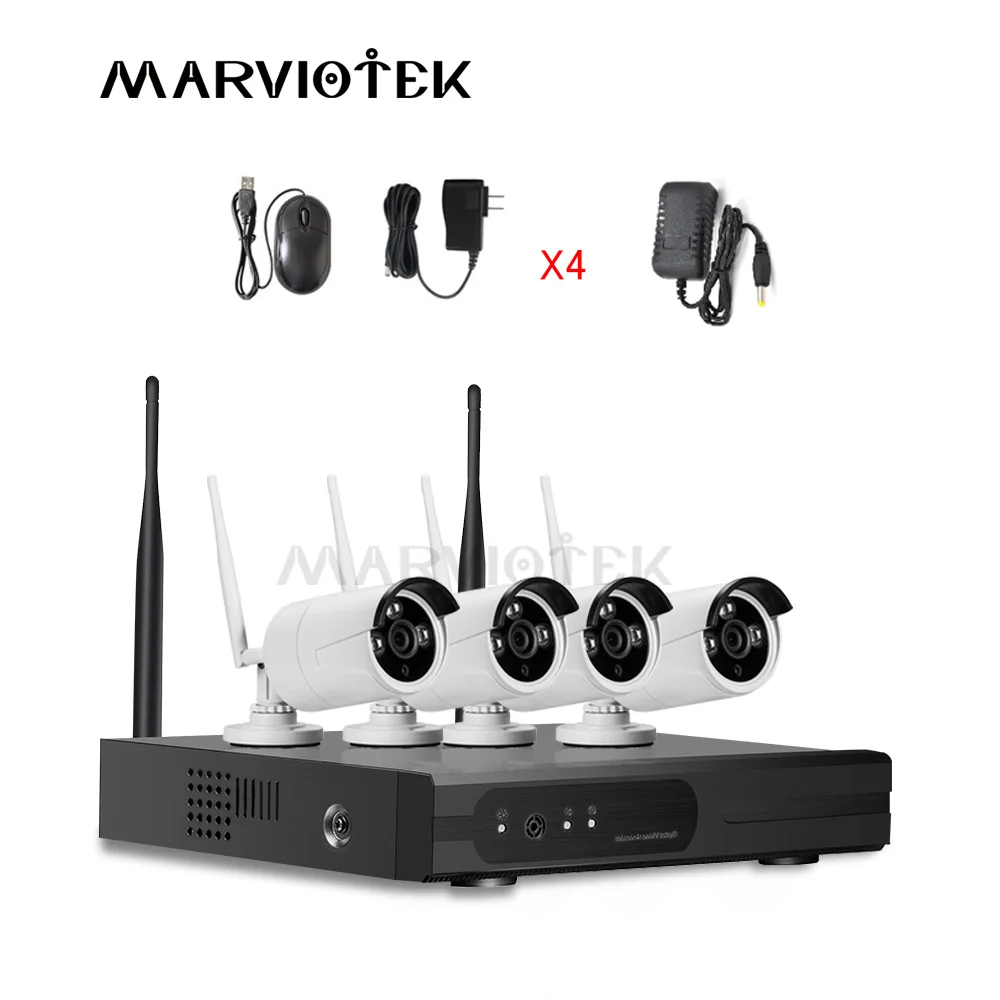 Система видеонаблюдения беспроводная 1080 P Full HD ip камера Wifi NVR комплект система