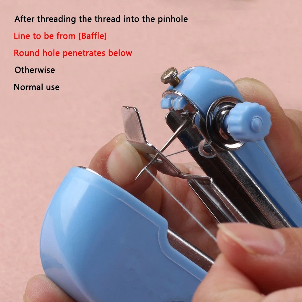 Мини DIY ручная швейная машина легкая работа подлинный бытовой Карманный Портативный Одежда Швейные ткани Инструмент иглы