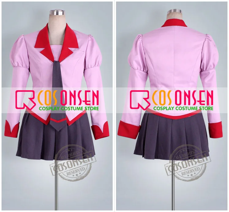 Костюм для косплея ONSEN Bakemonogatari Hitagi senjogaхара все размеры изготовленный на