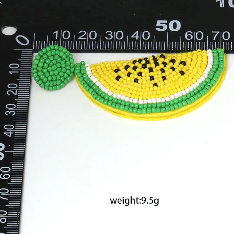 ELOHYI New Arrivals Resin Beads Fruit Watermelon Big Earrings For Women Handmade Drop Fashion Party Club Jewelry | Украшения и