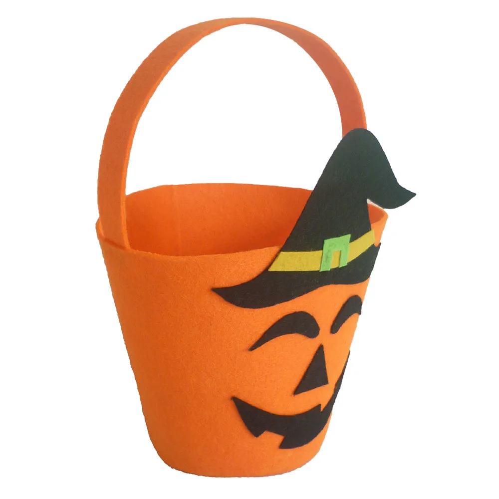 На Хэллоуин с надписью Trick или Treat пластиковые пакеты призрак тыква сладкий мешок