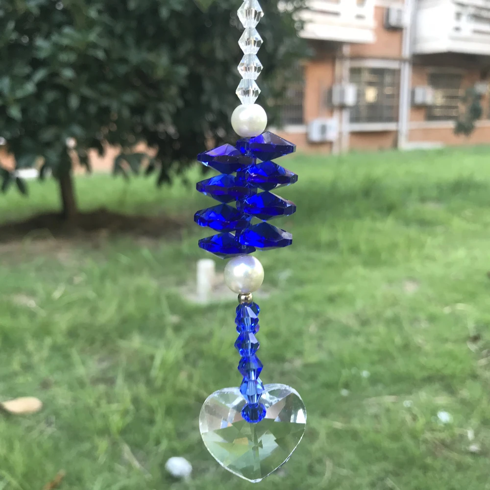 1 шт. Хрустальное стекло Чакра Сердце Suncatcher люстра призматические кристаллы