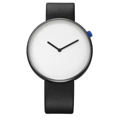 New Arrival Minimalist Style Wild Fashion Watches Men Women Sport Casual Quartz Wristwatch Soft Leather Strap Neutral Watch gift | Наручные