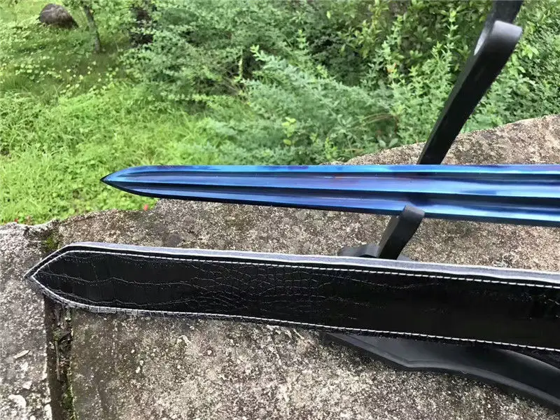High Quality KungFu Jian Sword Sharp Blue Manganese Steel Blade Metal Handle Full Tang | Дом и сад