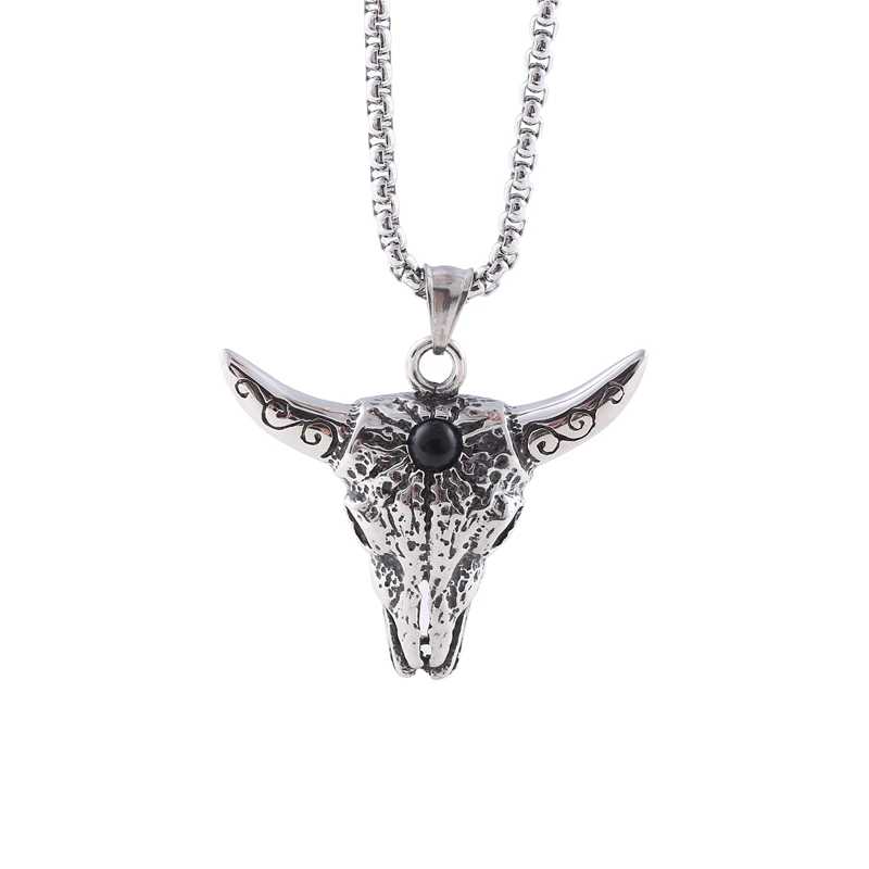 Шарм Зодиака овец Подвески для Мужчин Sheepshead Ожерелье Из Нержавеющей Стали